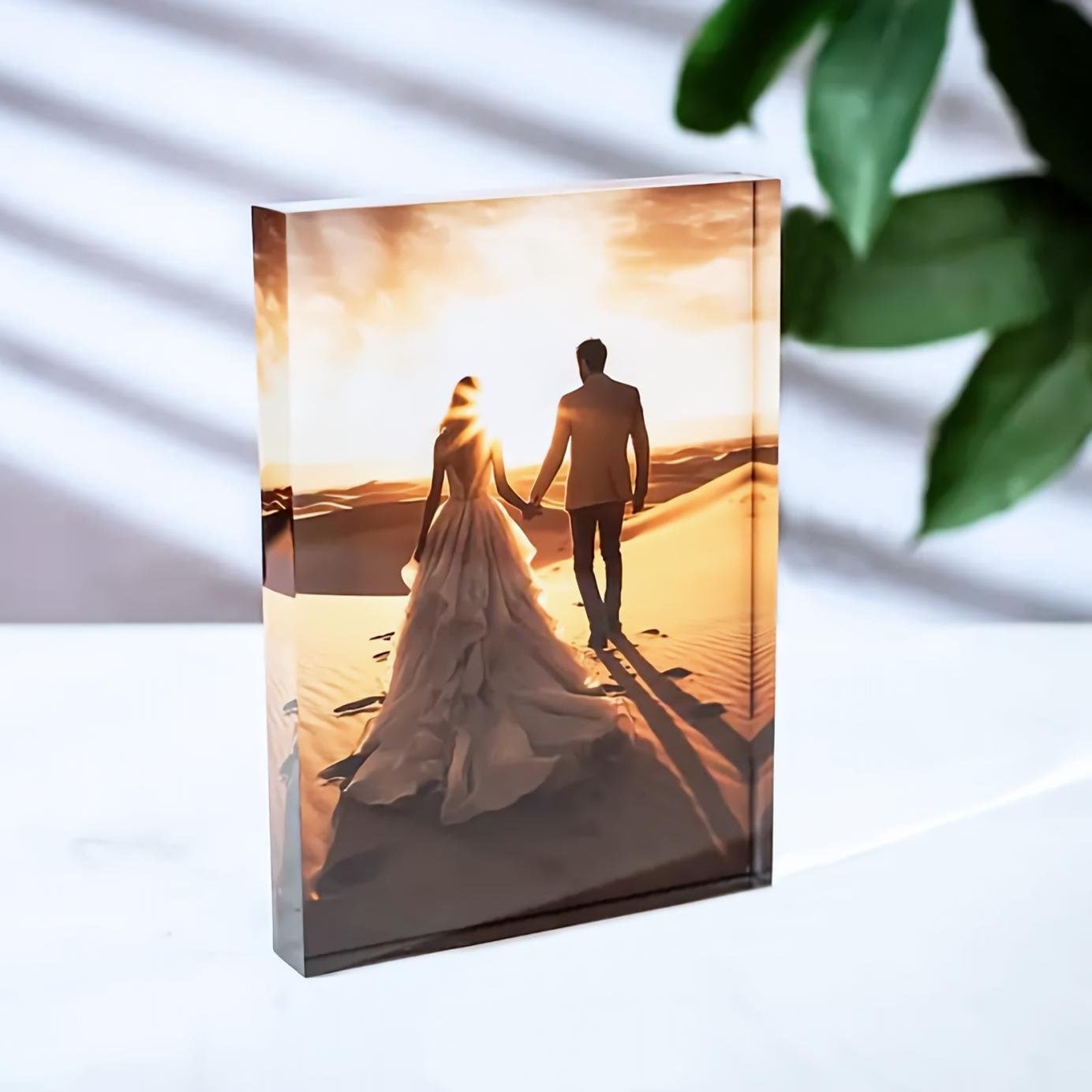 1개 맞춤형 아크릴 사진 블록, 가족, 커플, 결혼기념 - Photo Acrylic Block 리뷰 및 가격