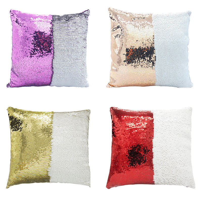 5개 세트, 40*40cm 크기의 반짝이 장식 쿠션 커 - Pillow Cover Sublimation 리뷰 및 가격