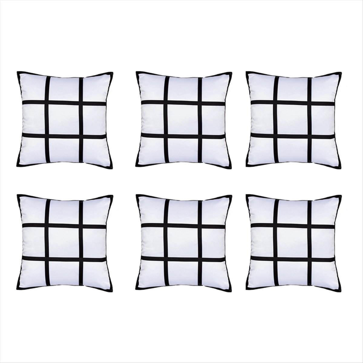 【ABFS】6개 세트, 승화 프린팅용 무지 패널 베개  - Pillow Cover Sublimation 리뷰 및 가격